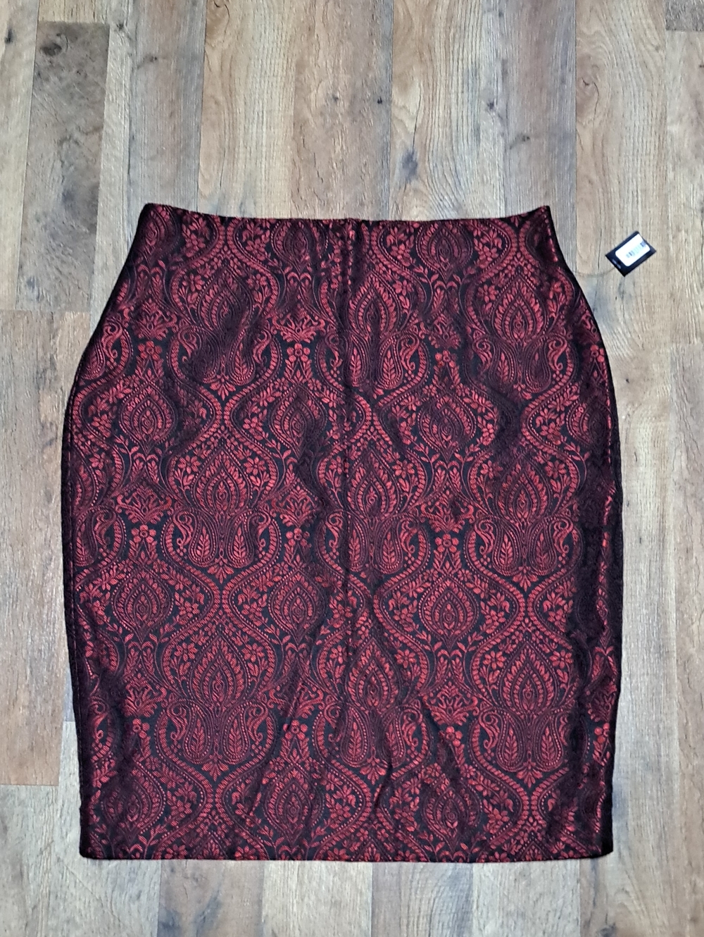 Worthington Red And Black Skirt Size 16 New With Tags